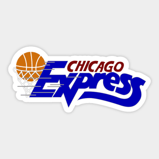 Original Chicago Express Basketball Sticker